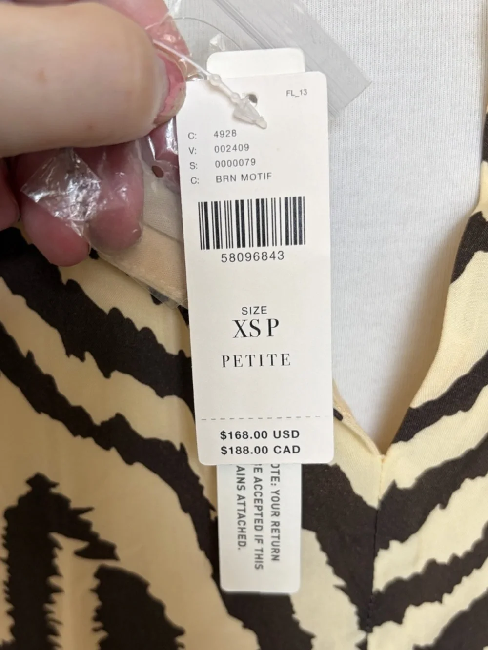 Anthropologie Corey Lynn Calter Zebra Maxi Tee Dress Size XSP - Picture 7 of 14